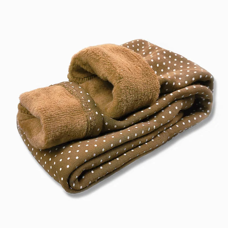 Sweet Leggings Girls Dot Velvet Pants