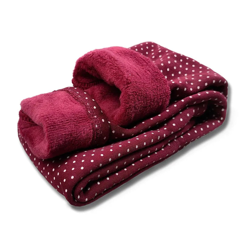 Sweet Leggings Girls Dot Velvet Pants