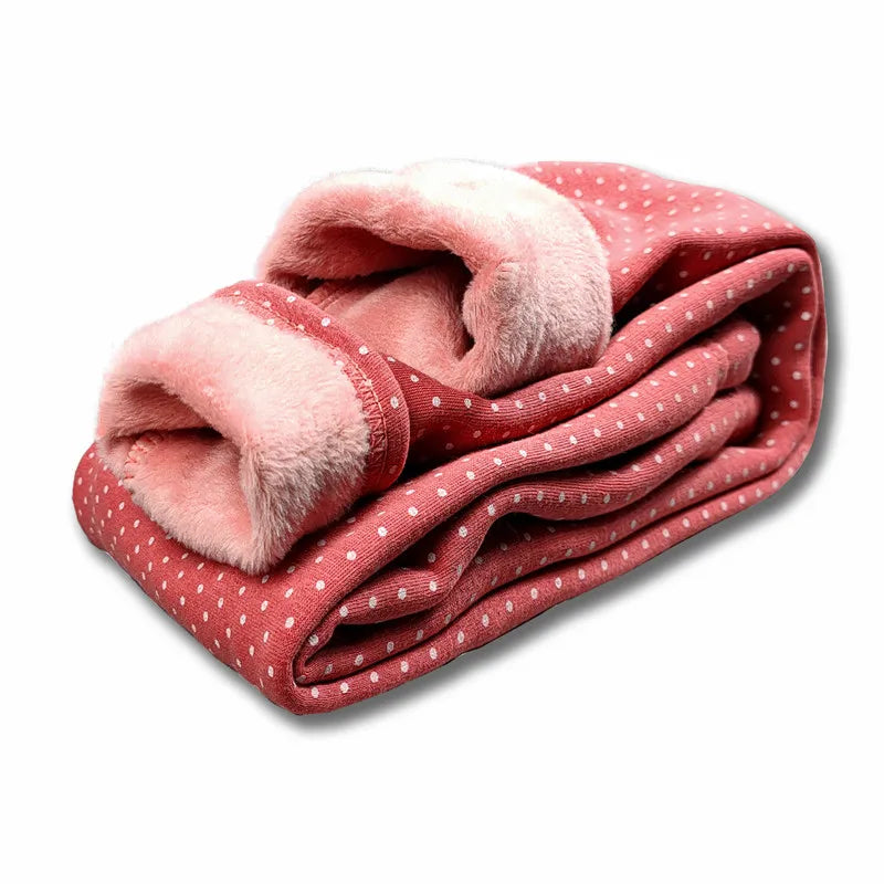 Sweet Leggings Girls Dot Velvet Pants