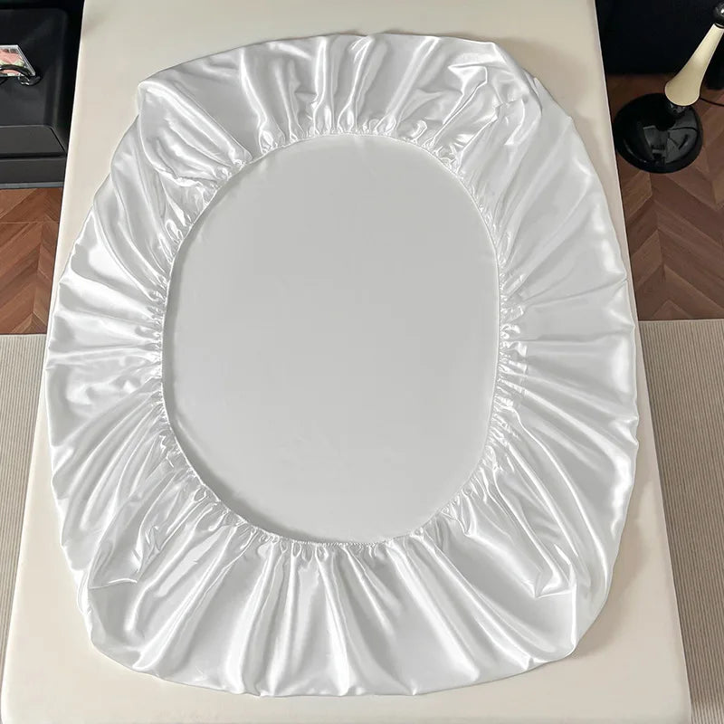 3 Piece Luxury Satin Fitted Sheet