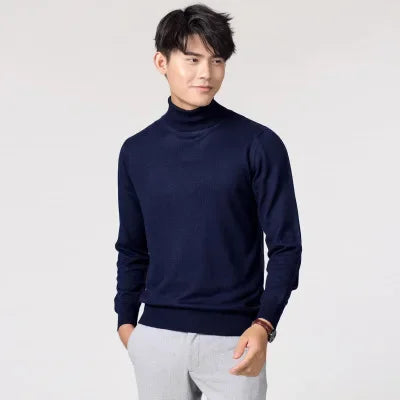 Men's Cashmere Cotton Blend Turtleneck
