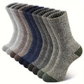 5 Pairs Merino Wool Retro Socks For Men