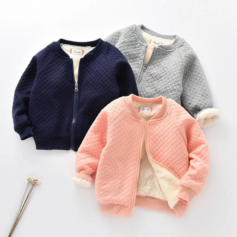 Jacquard Fleece Zip-Up Sweater