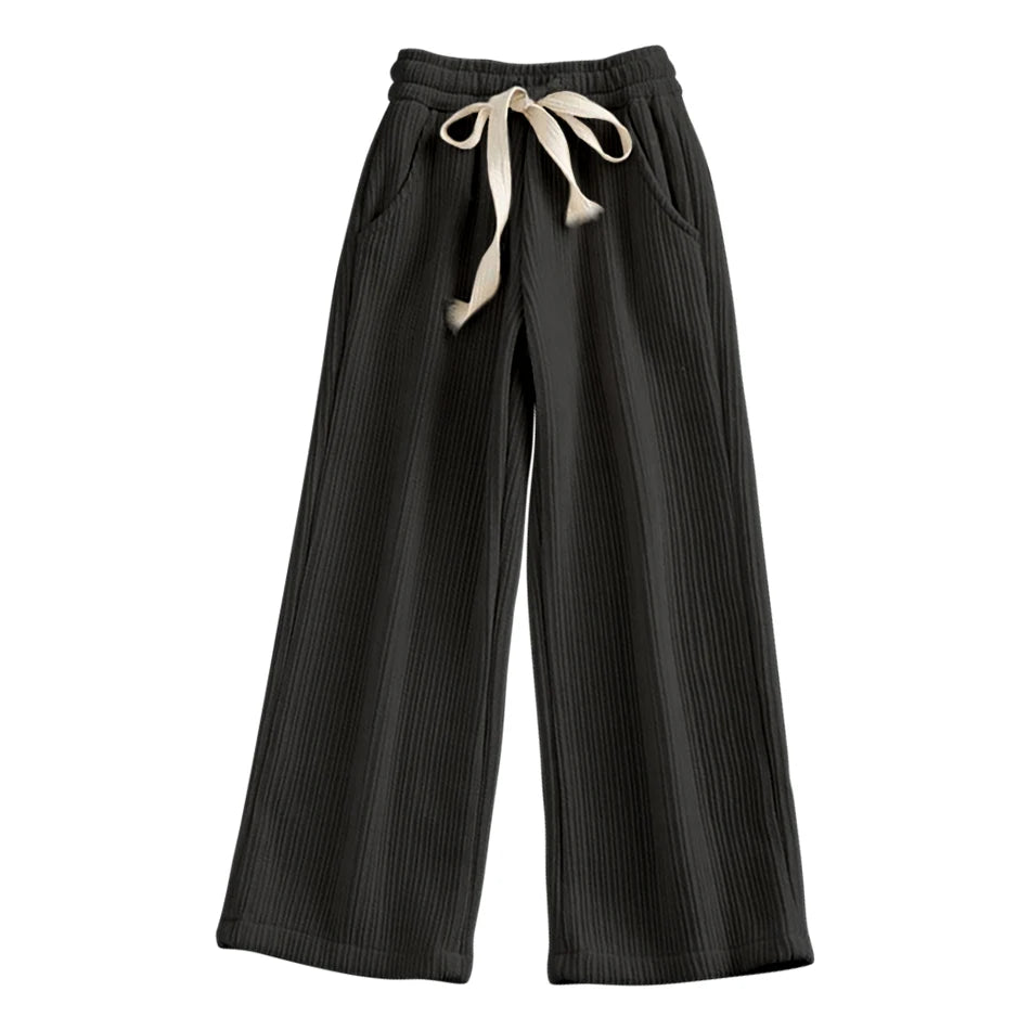 Girls Casual Wide Leg Pants Elastic