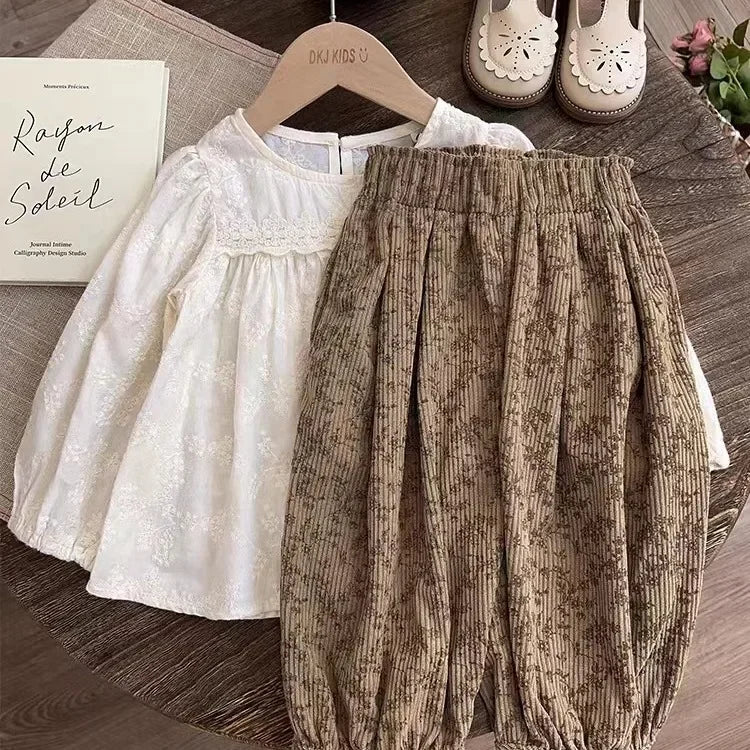 Mori Doll Blouse +Floral Bloomers