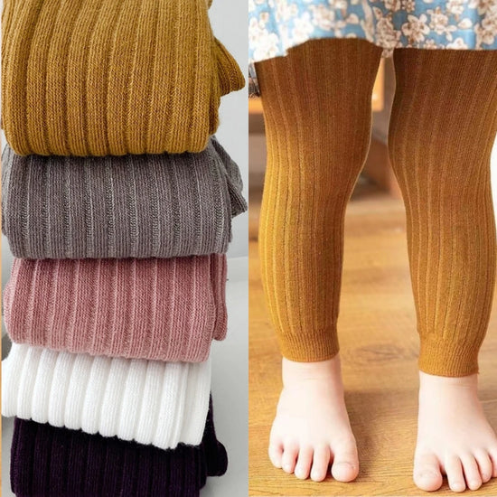 Autumn Spring Baby Girls Ribbed Cotton