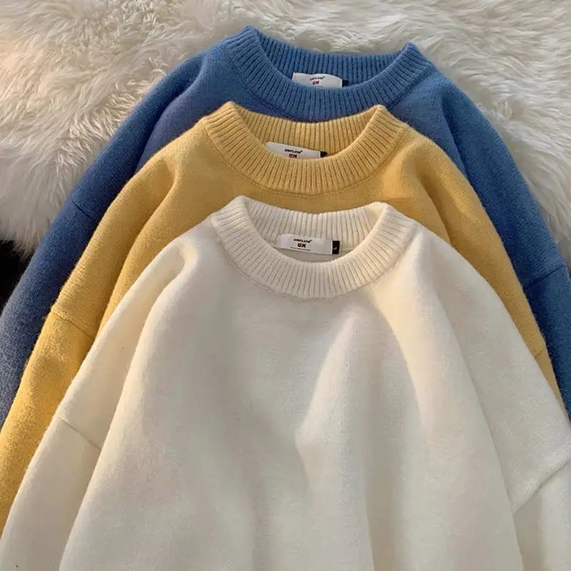 Wool Blend Thick Men's Sweater