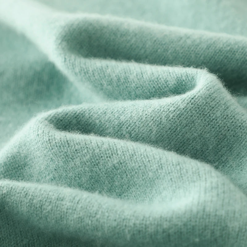 Men's Pure Wool Cashmere Blend Crewneck Sweater