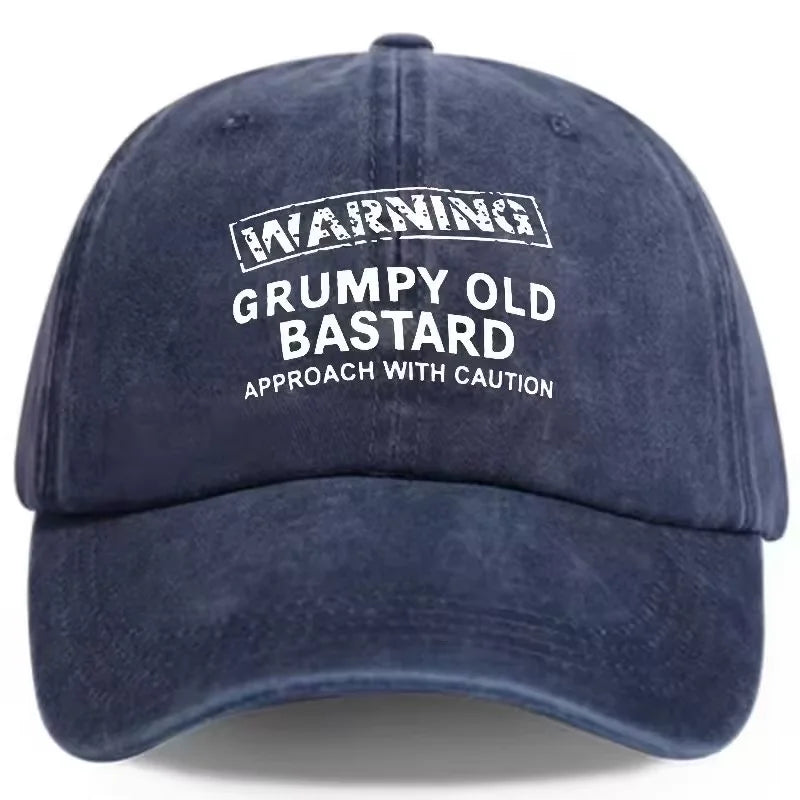 Warning sign - Sad-looking old guy - Breathing baseball cap - Outdoor adjustable casual hat - Sunscreen hat