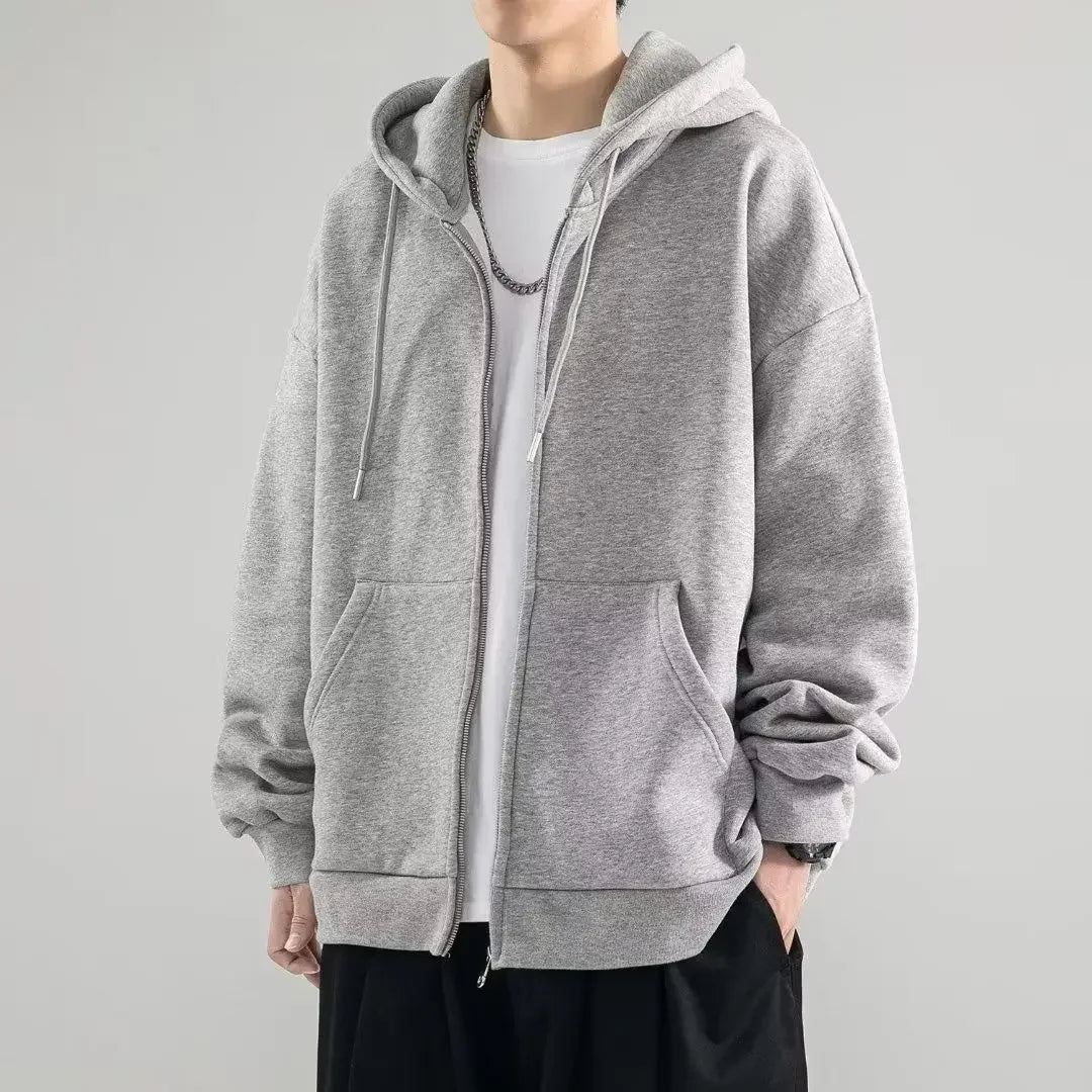 Cotton Zip-Up Hoodie