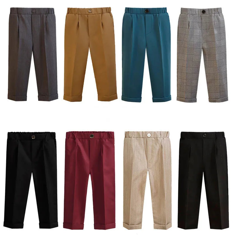 New Children Boys Suit Pants
