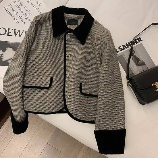 Vintager Plush Suit Coat