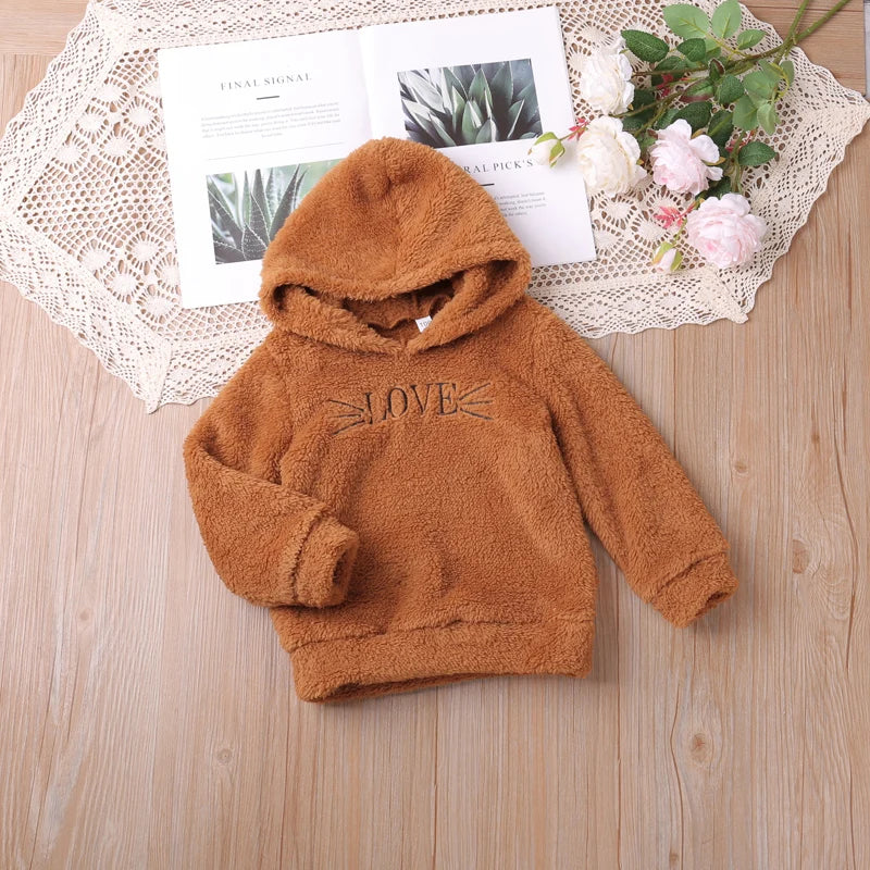 Humor Bear Boys and Girls' Autumn and Winter New Cat Embroidered Fur Cute Home Fur Set Vestidos Casual Outfit 2-6Y