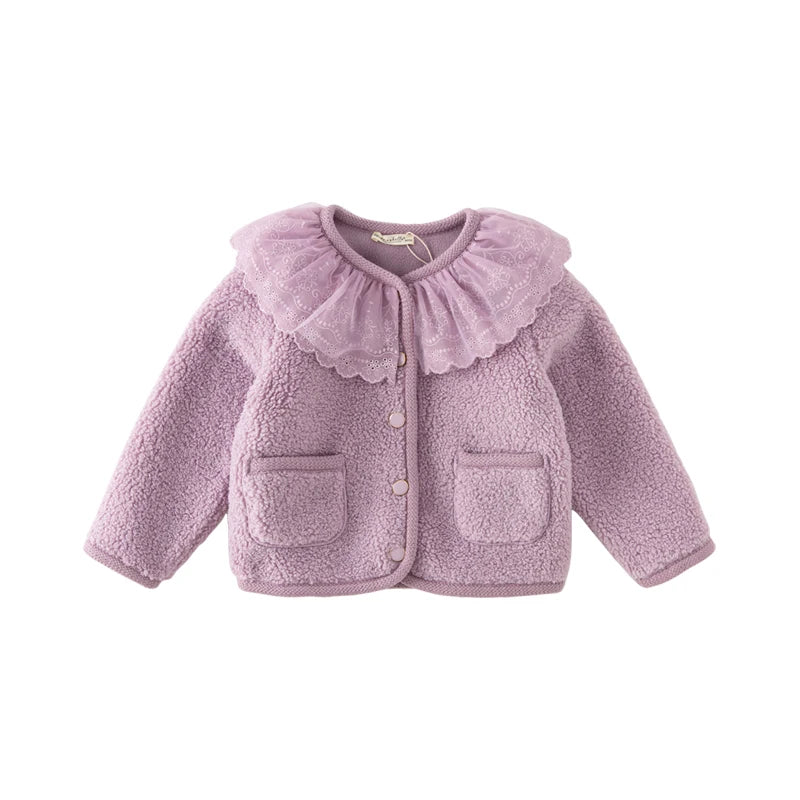 Dave Bella Children's Girl's Clothes Autumn Winter Fashion Casual Classy Charm Noble Overcoat Outdoor Party DB4237809