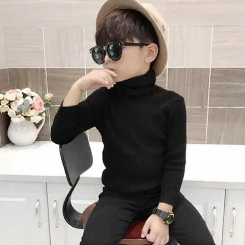 Fashion Baby Girls Winter Turtleneck