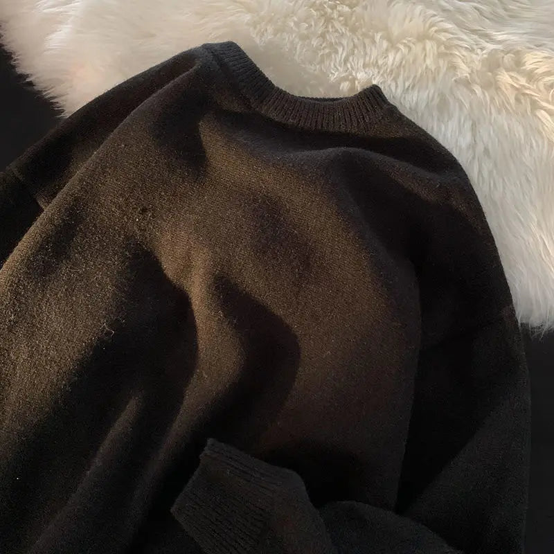 Wool Blend Thick Men's Sweater