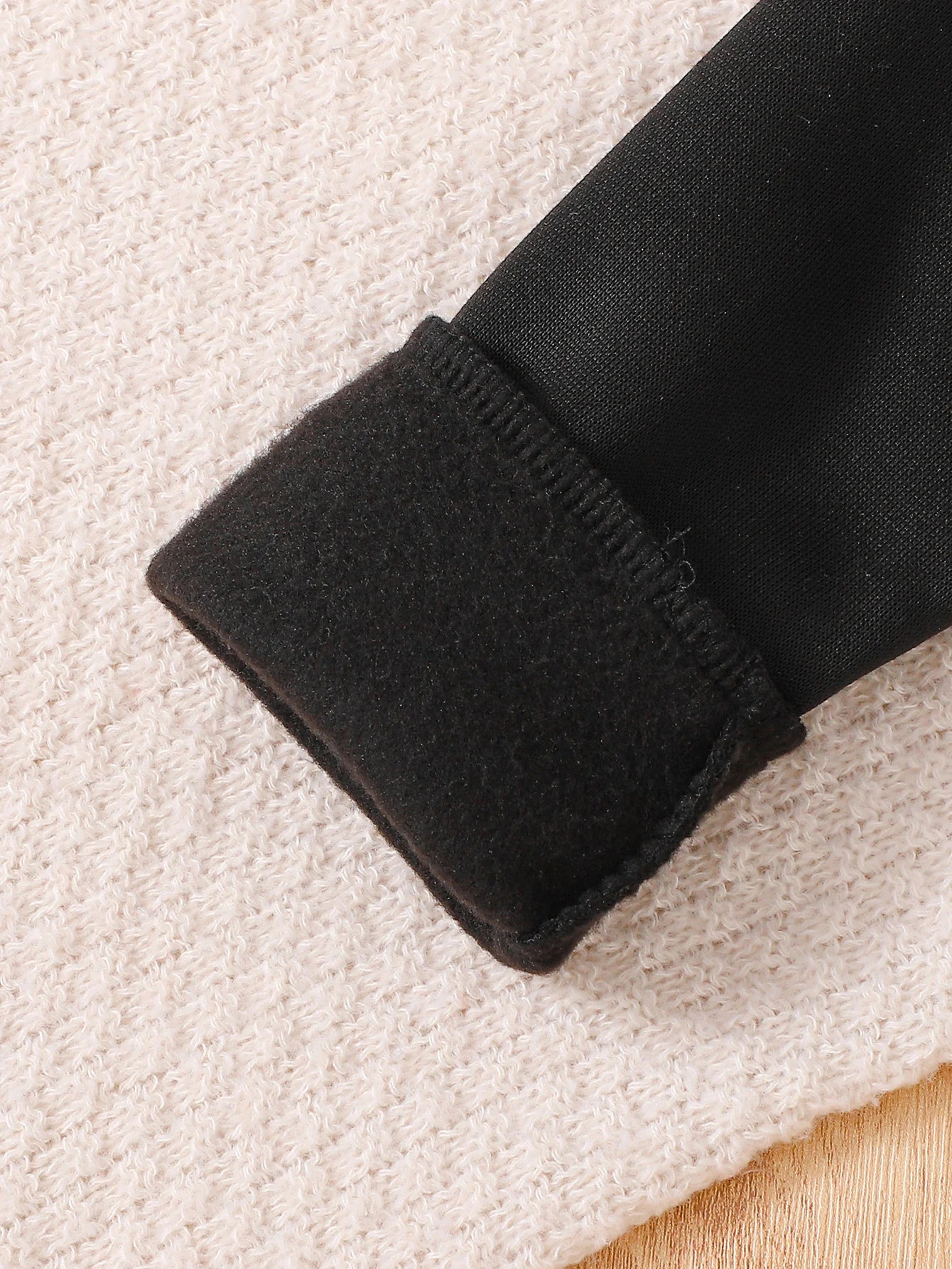 Girls with velvet 2-piece casual set for autumn and winter, letter love print autumn and winter loose style for children