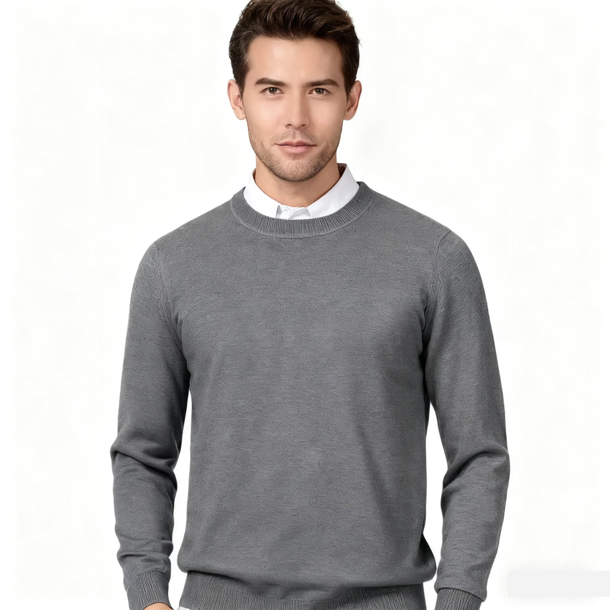 Cashmere Sweater O-neck Pullovers Men