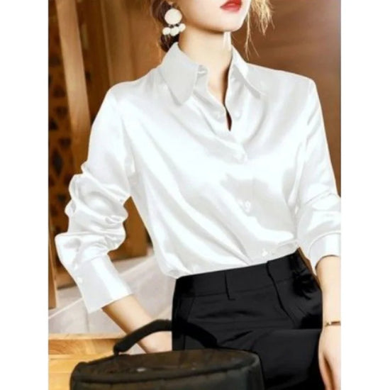 Elegant Satin Stretch Shirt