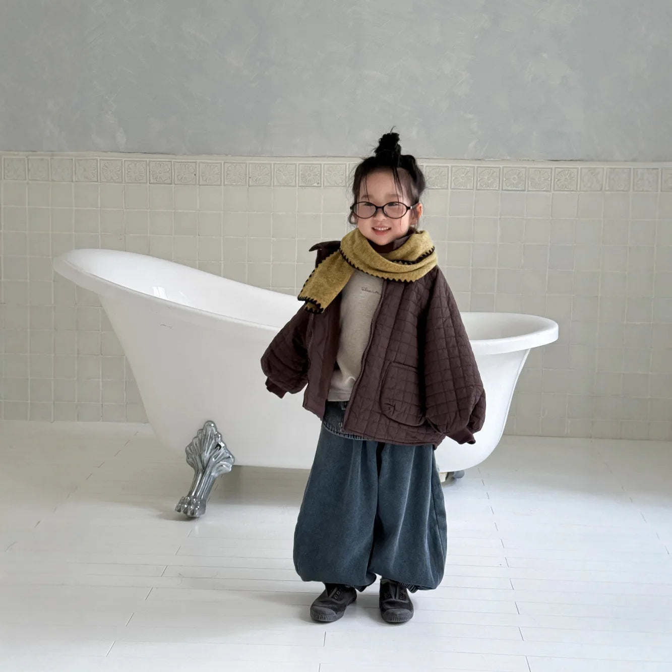 Parka Cotton Padded Plaid