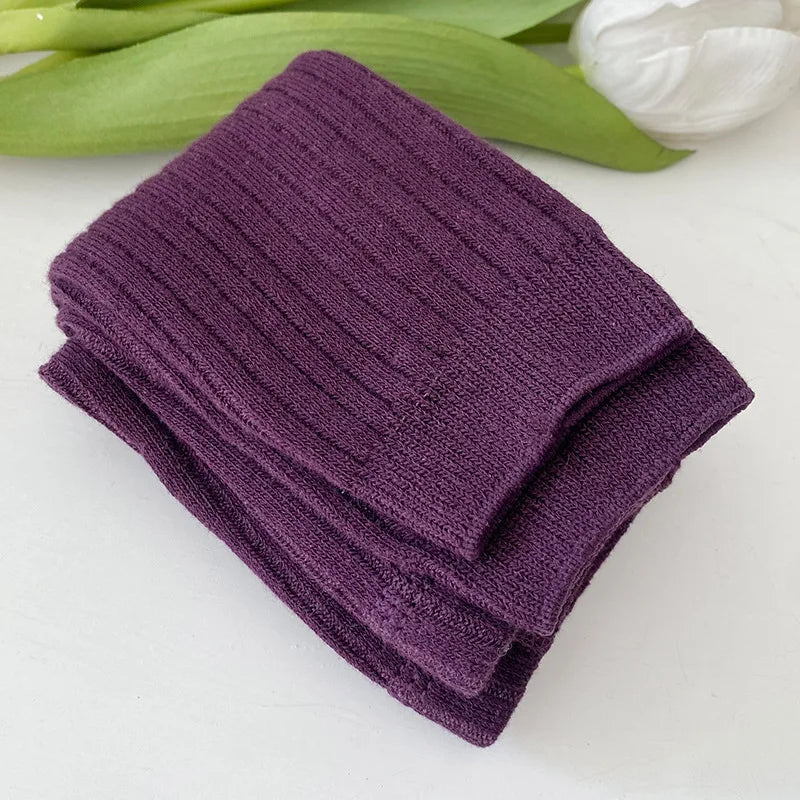 Autumn Spring Baby Girls Ribbed Cotton