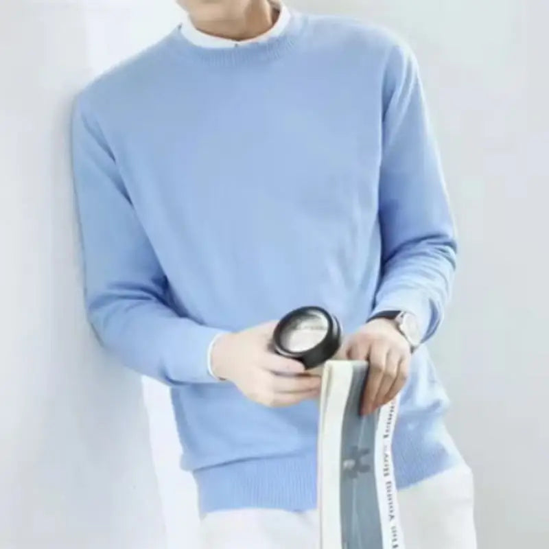 Cashmere Sweater O-neck Pullovers Men