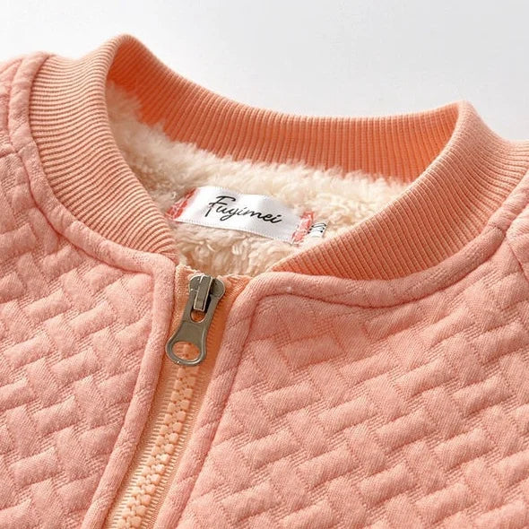 Jacquard Fleece Zip-Up Sweater