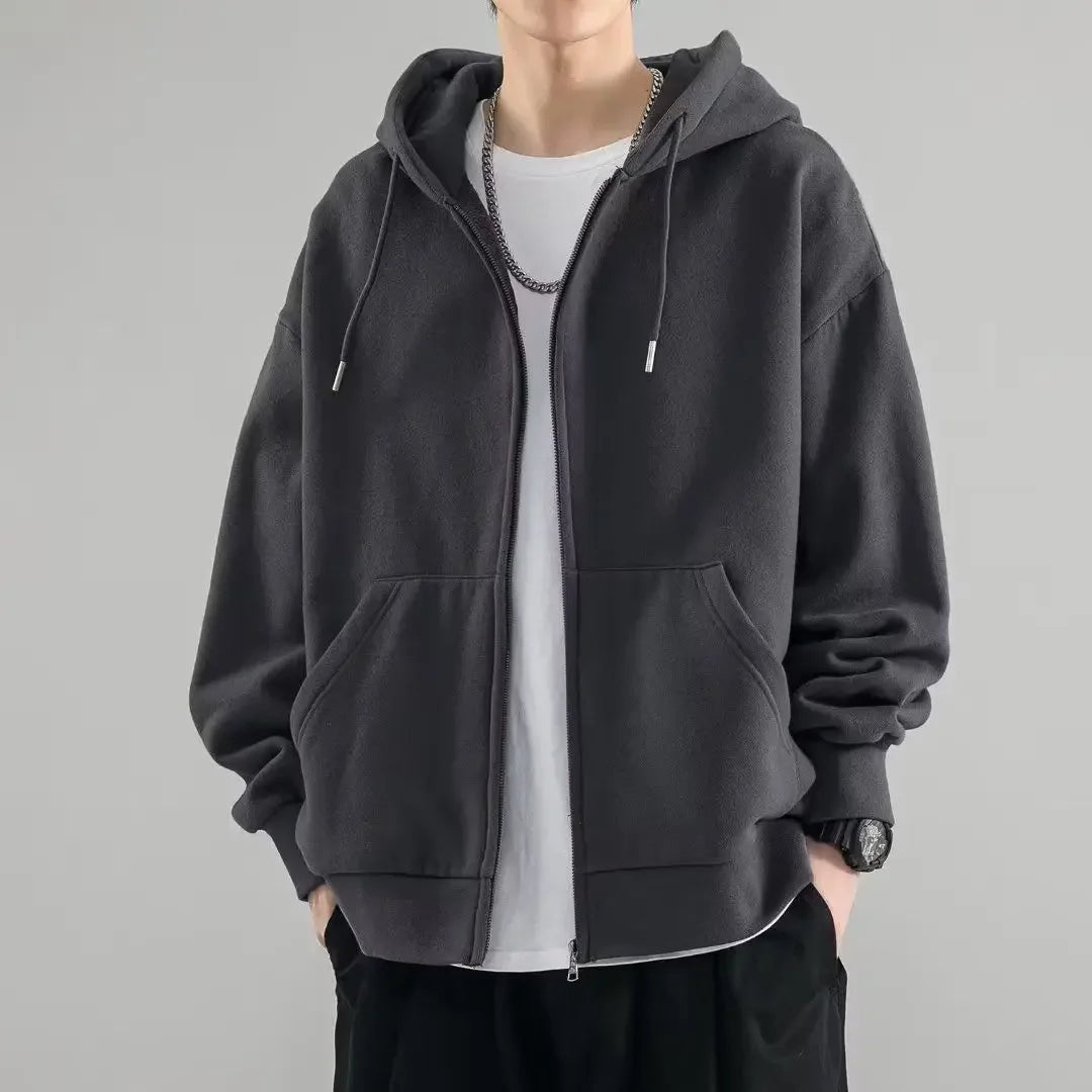 Cotton Zip-Up Hoodie