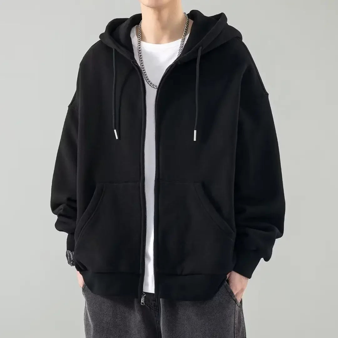 Cotton Zip-Up Hoodie