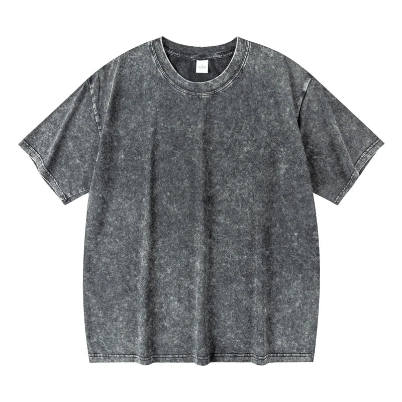 Distressed Heavyweight Cotton T-shirt