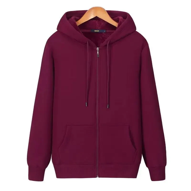 Simple Elegant Zip Up Hoodie