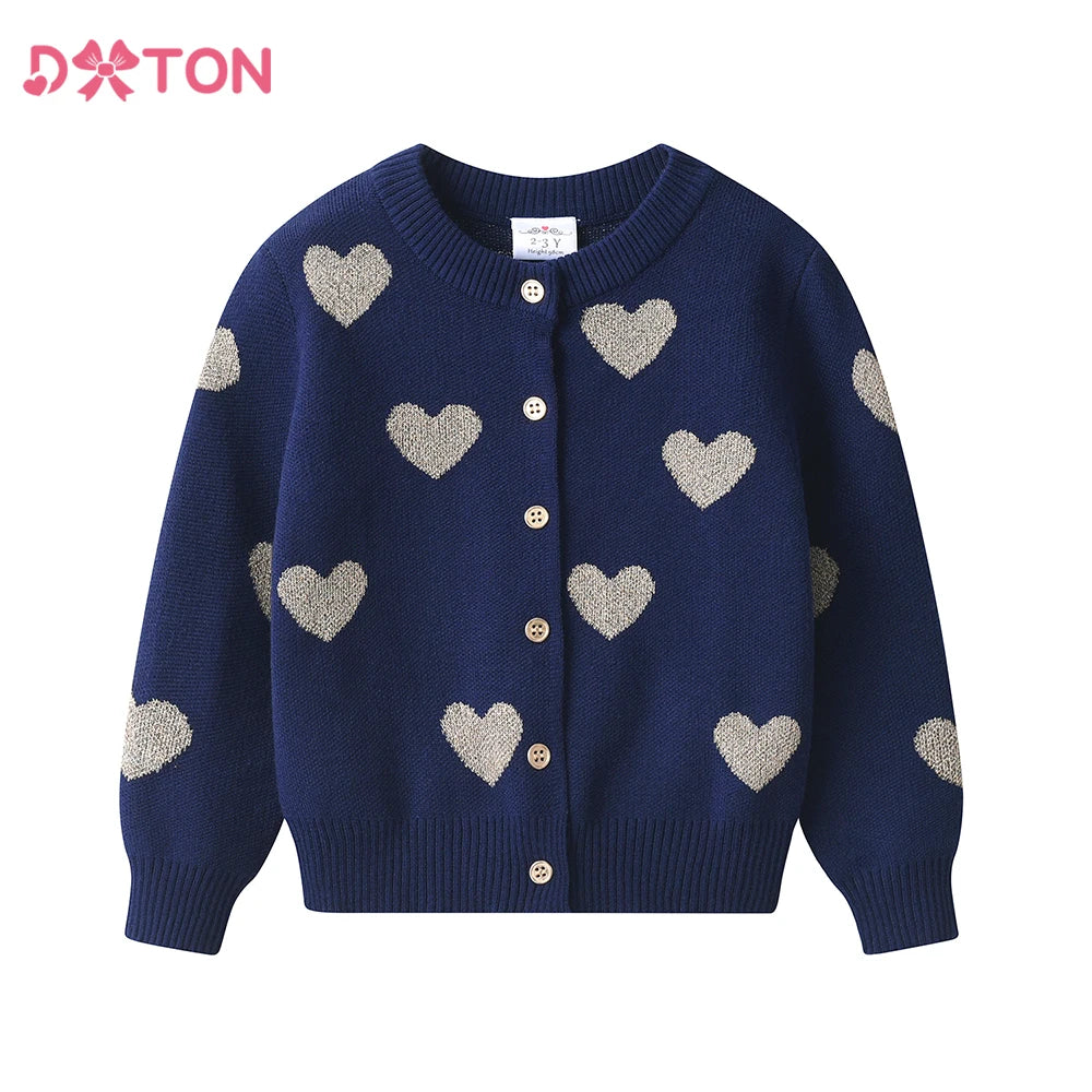 Children's Elastic Knitted Coat Heart