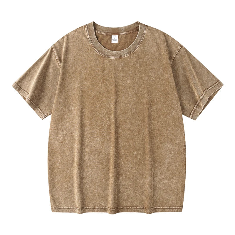 Distressed Heavyweight Cotton T-shirt