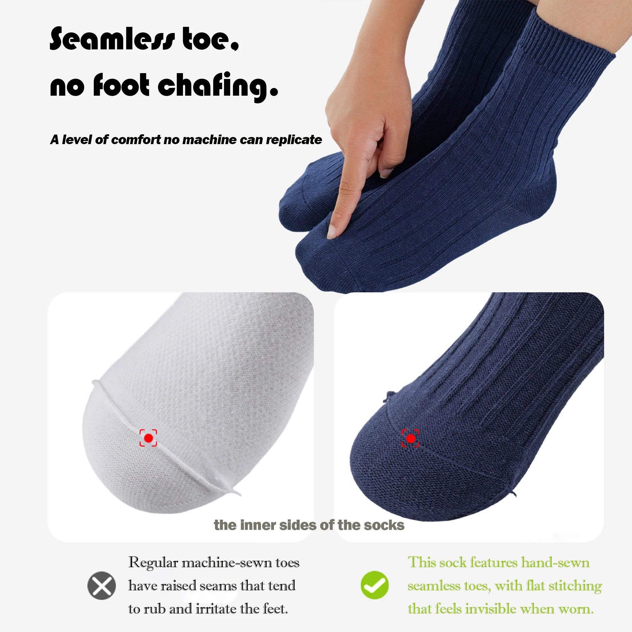 Kids Cotton Seamless Socks