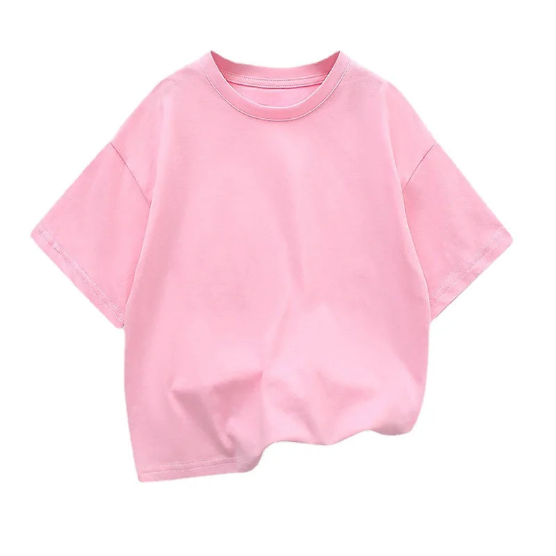 Kids Dropped Shoulder Short-sleeved T-shirt