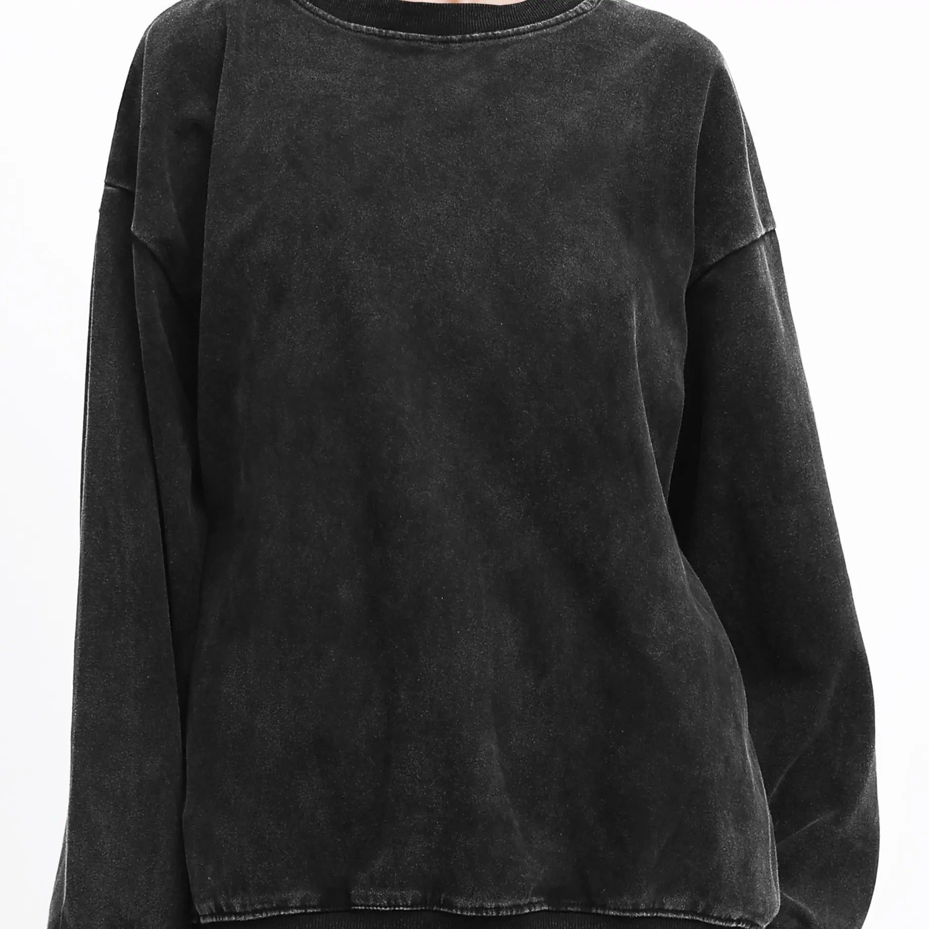 Five Colors Vintage Washed 100%Cotton Woman Sweatshirt Harajuku Casual Pullover Comfort Loose Hoodie Autumn Warm Fleece Tops