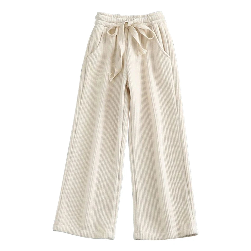 Girls Casual Wide Leg Pants Elastic
