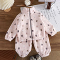Baby Girl plush thickened two-piece set