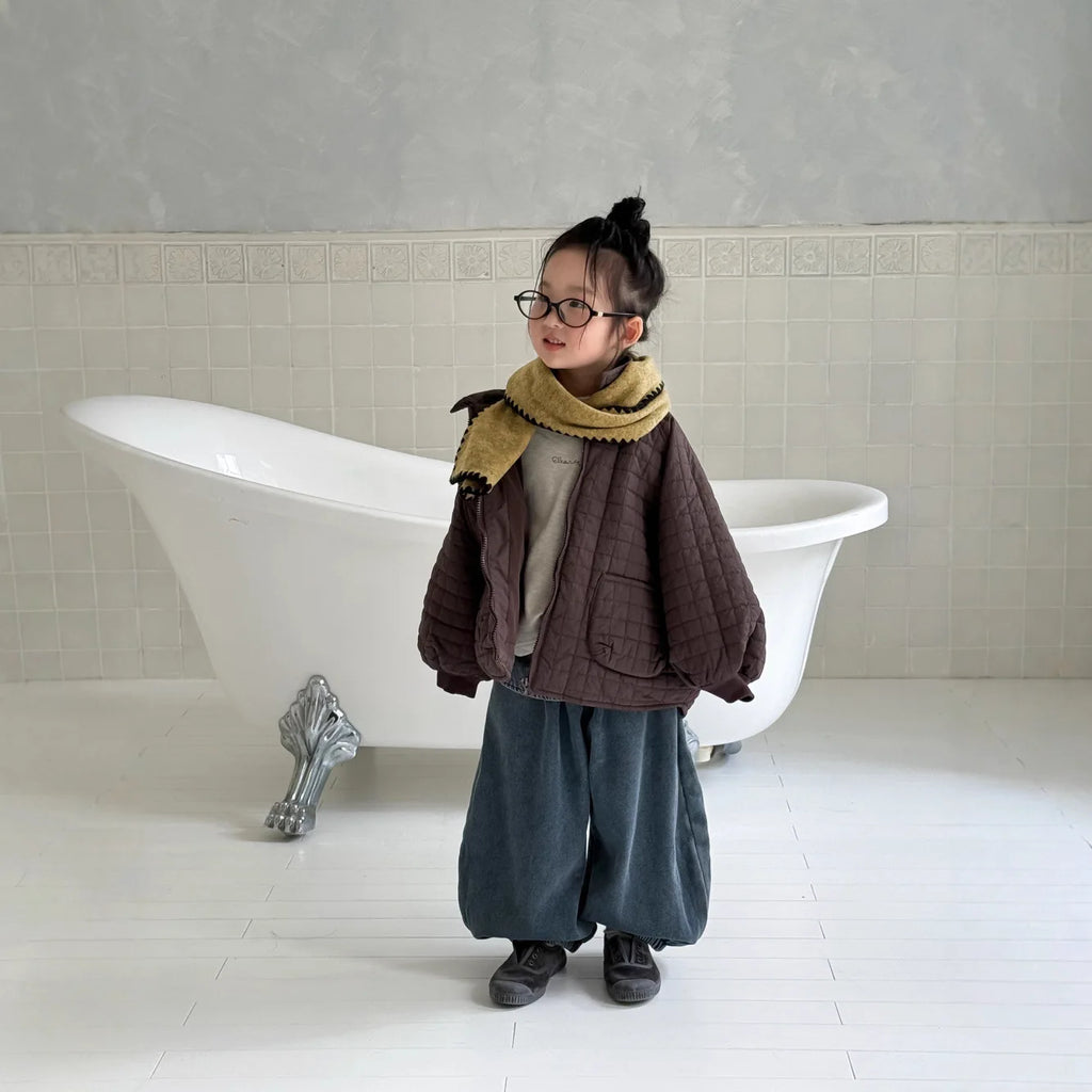 Parka Cotton Padded Plaid