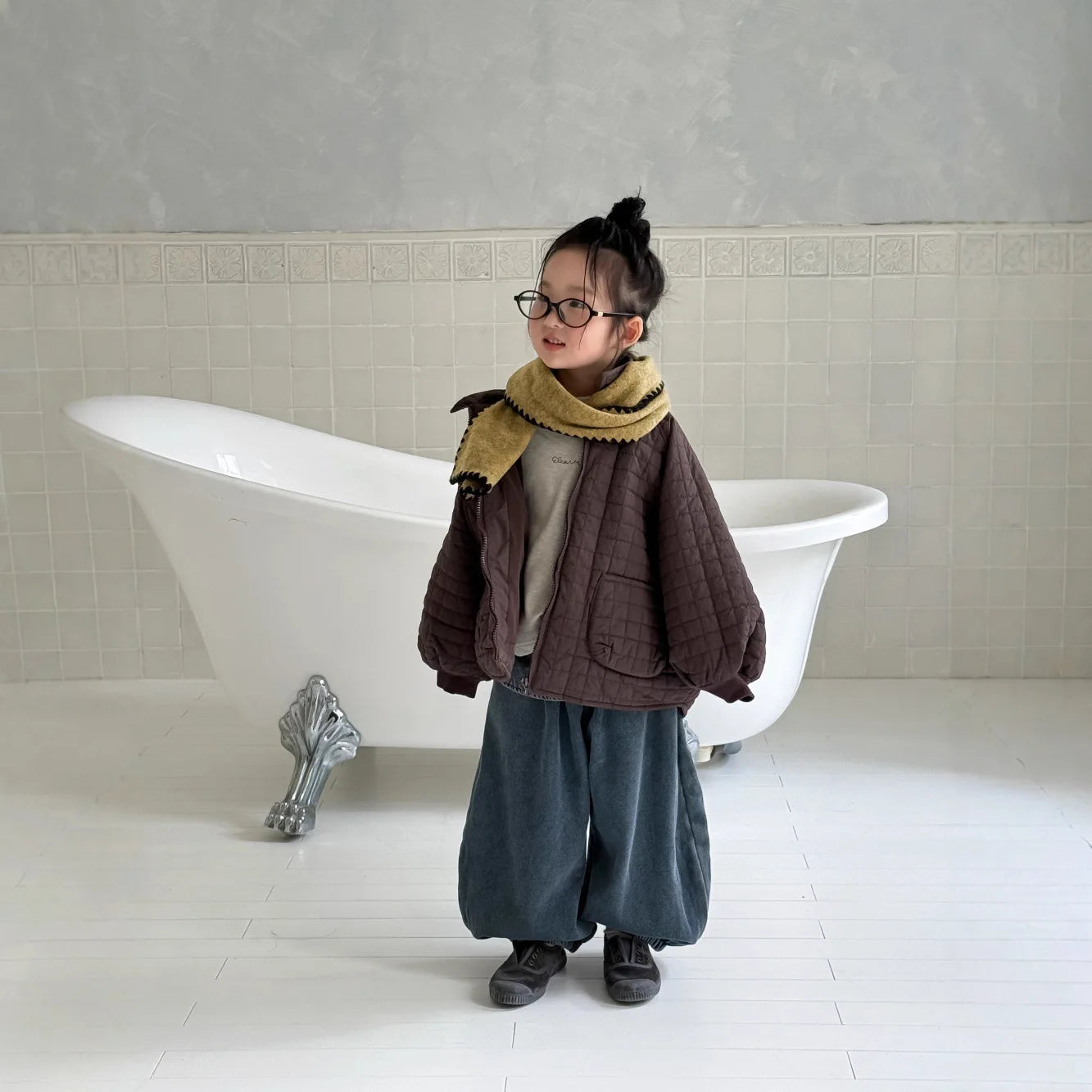 Parka Cotton Padded Plaid