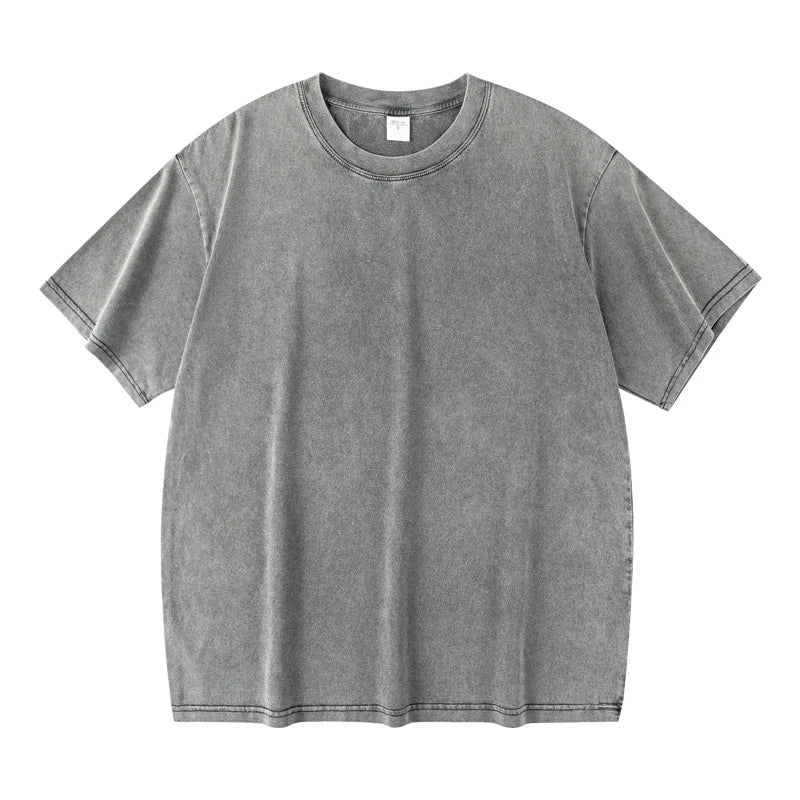 Distressed Heavyweight Cotton T-shirt