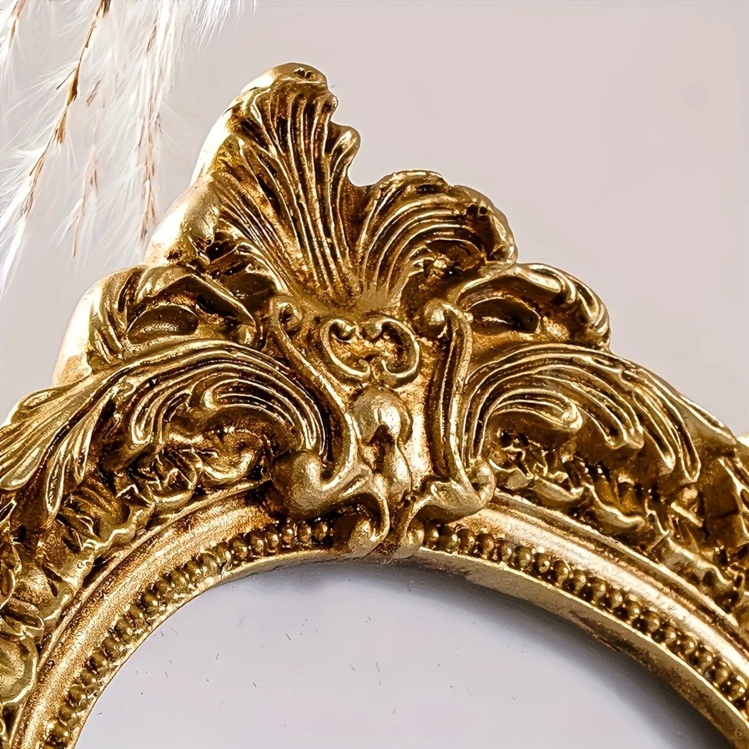 1pc Vintage 4x6 Picture Frame Antique Ornate Table Top And Wall Mounting Photo Frame, Photo Gallery, Art, Bronze Golden (4x6)