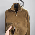 Men's Knitted Zip-Up Sweater