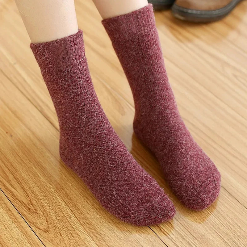 5 Pairs Of Winter Women's Warm Socks