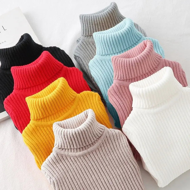Fashion Baby Girls Winter Turtleneck