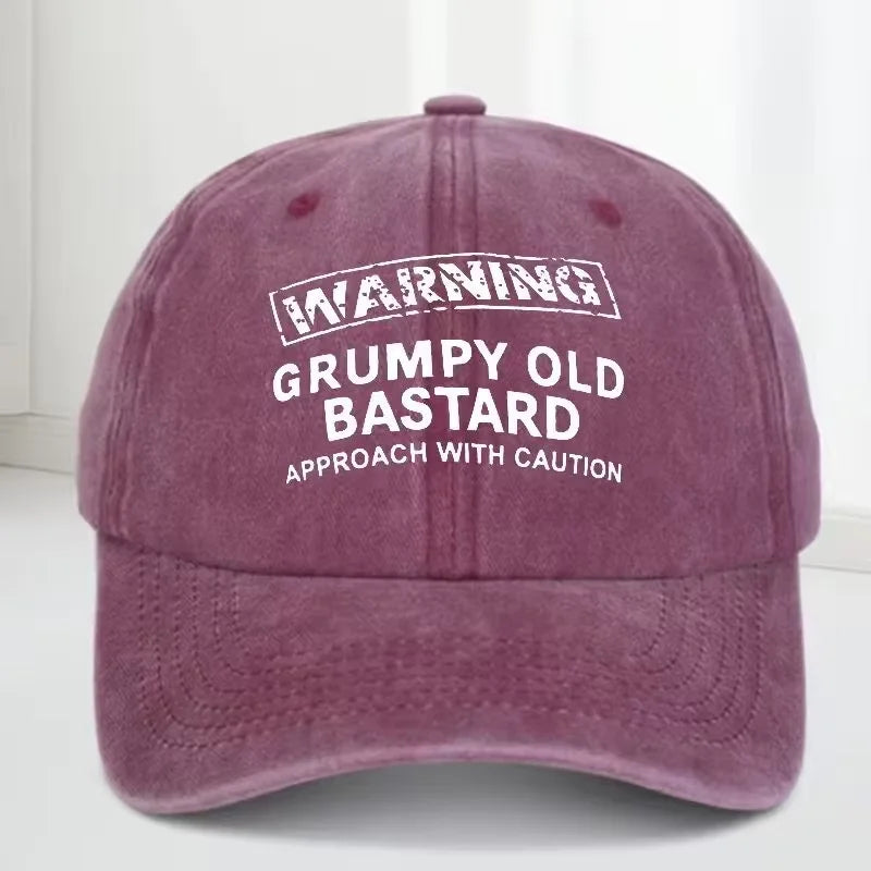 Warning sign - Sad-looking old guy - Breathing baseball cap - Outdoor adjustable casual hat - Sunscreen hat