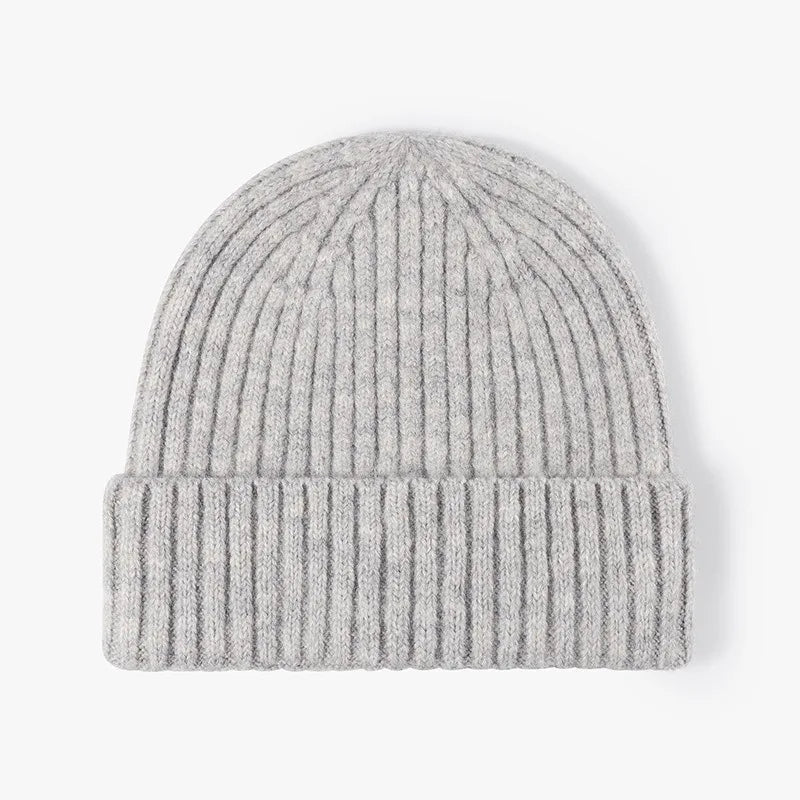 Thick Wool Beanie Hat