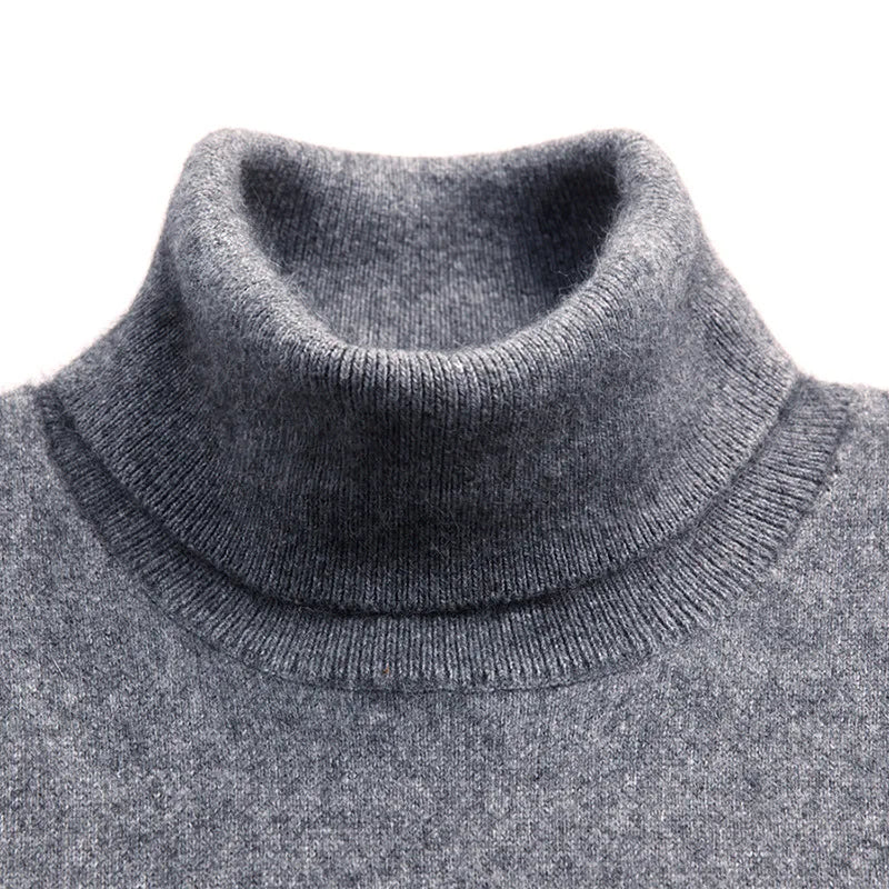 Men's Cashmere Cotton Blend Turtleneck