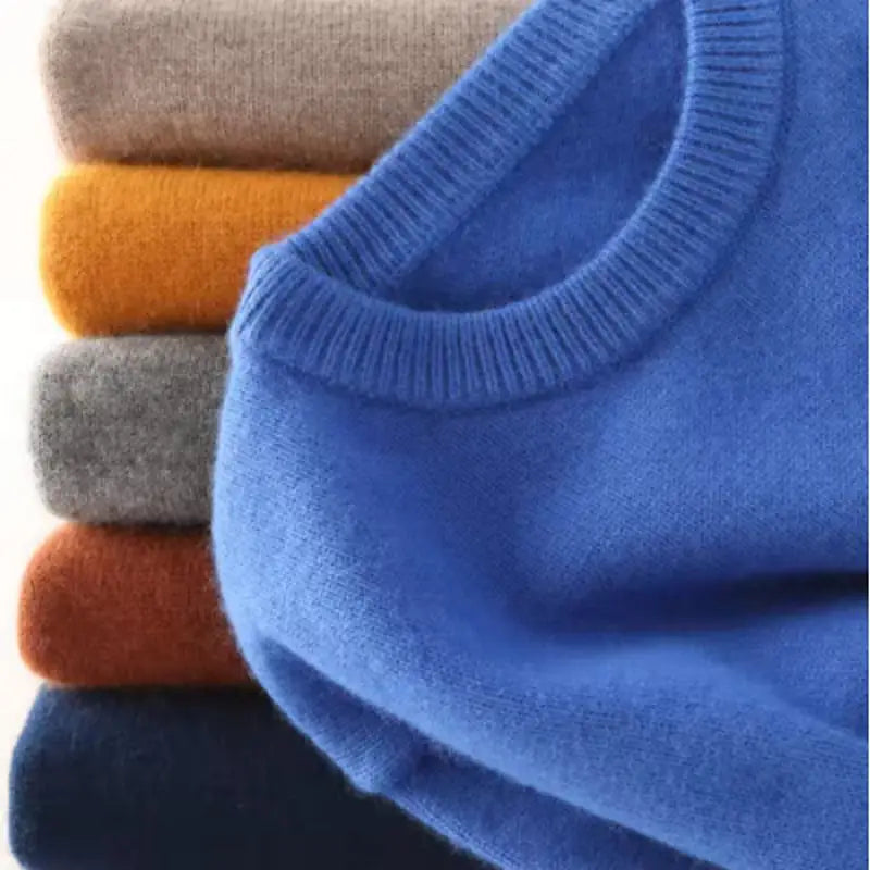 Cashmere Sweater O-neck Pullovers Men