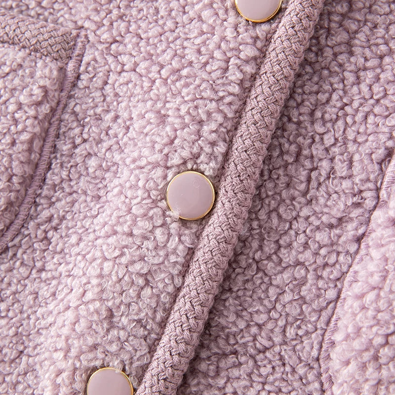 Dave Bella Children's Girl's Clothes Autumn Winter Fashion Casual Classy Charm Noble Overcoat Outdoor Party DB4237809